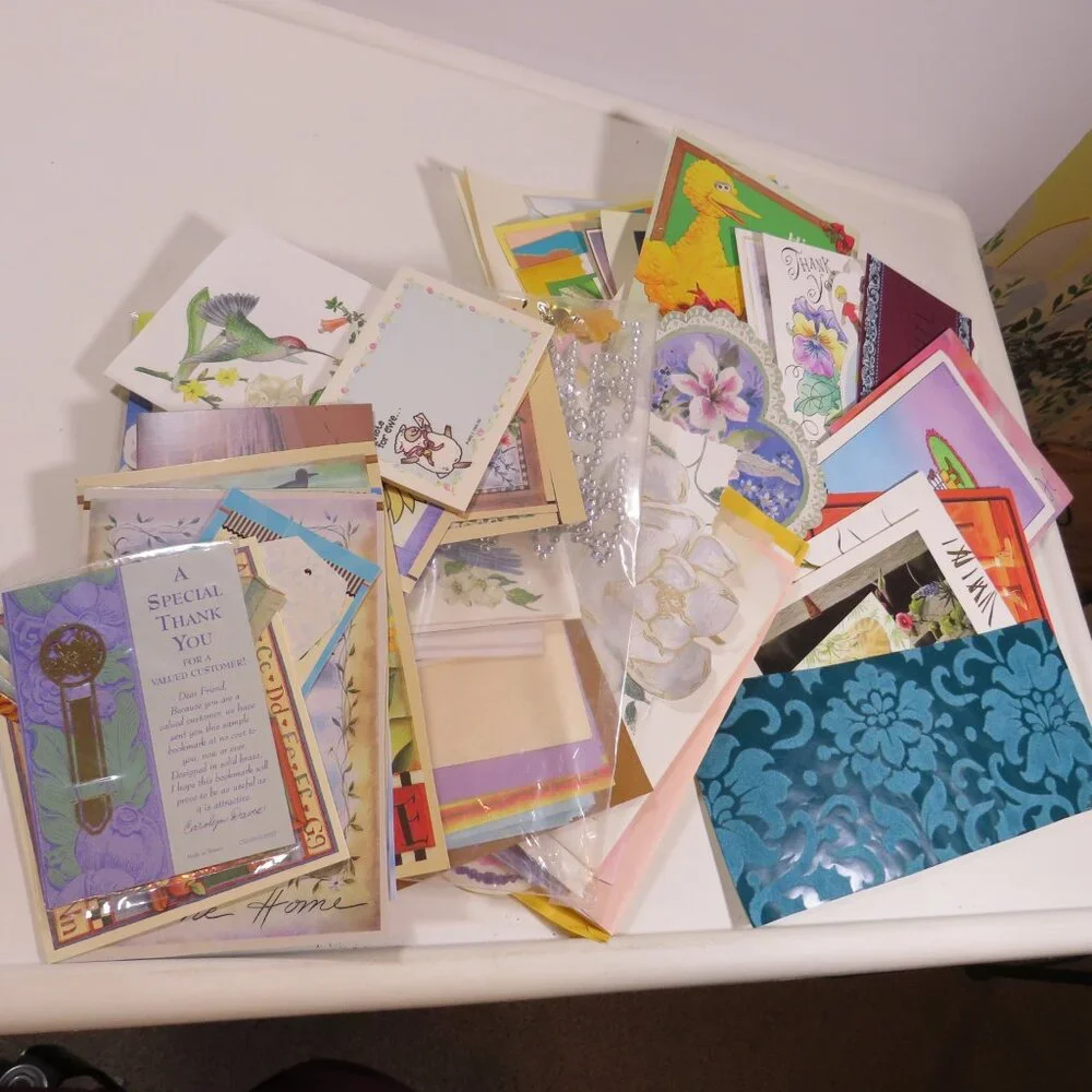 Greeting Cards (Used) and other Craft Items MIXTURE (all seasons but winter)